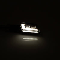 smart LED turn signals/front position lights FORMULA-TS, Black, Smoke, Pair