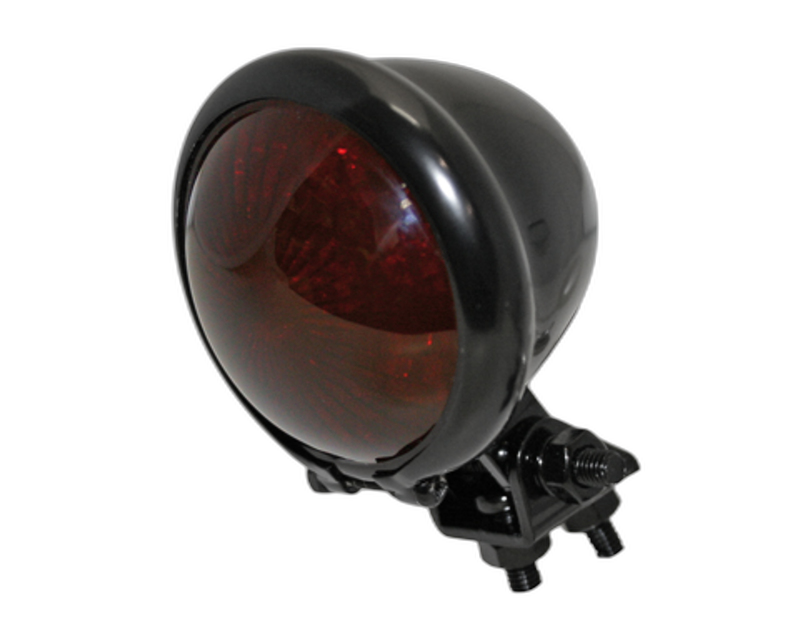 smart LED-Rücklicht BATES STYLE, schwarzes Gehäuse, rotes Glas