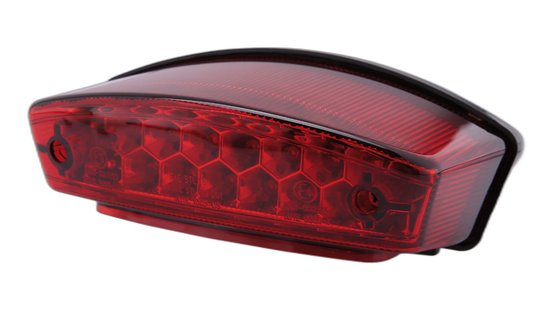 smart LED rear light MONSTER, red lens, E-approved
