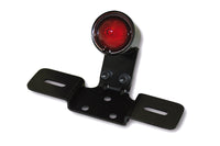 smart LED-Rücklicht OLD SCHOOL TYP3, schwarz, rotes Glas, mit Nr.-Schildhalter