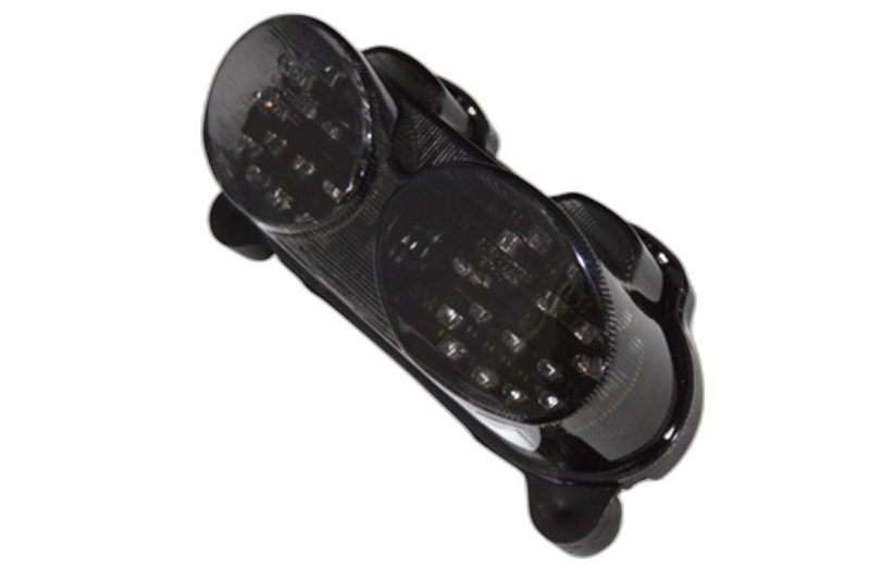 smart LED tail light with tinted glass, for various KAWASAKI models