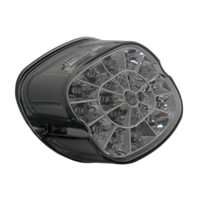smart LED taillight, tinted glass and chrome reflector, for many HD models 1973-1998