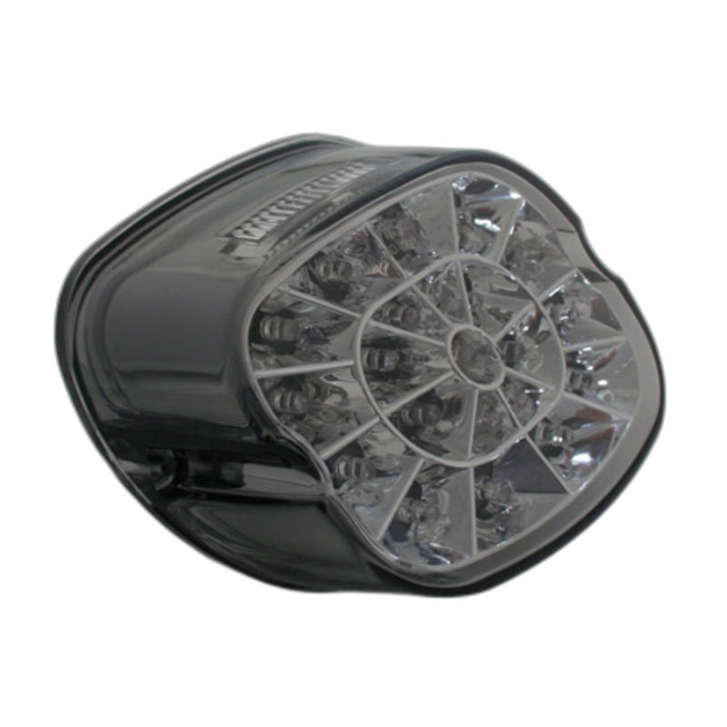 smart LED-Rücklicht, getöntes Glas und Chromreflektor, für viele HD-Modelle 1973-1998