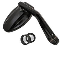 smart handlebar end mirror FERRARA, with milled grooves