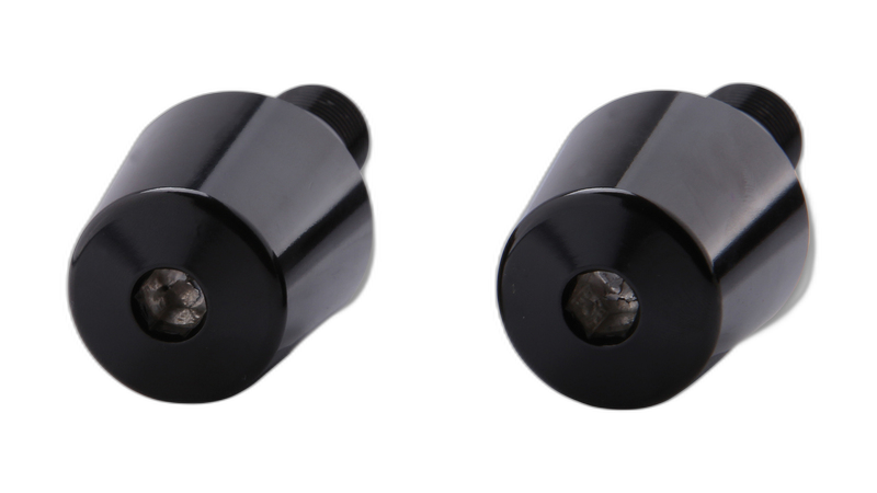 smart handlebar weights for various YAMAHA OEM-style, aluminum, black
