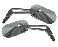 smart Lenkerspiegel, oval, chrom