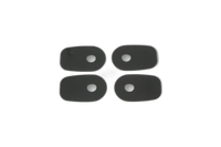 smart mounting plates INDY SPACER for various KAWASAKI Z750/,ZX10R,ER6 F/N, black, set