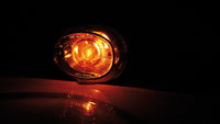 smart Oval Glühlampen Blinker Gehäuse Schwarz / Linse Klar, Vorn & Hinten