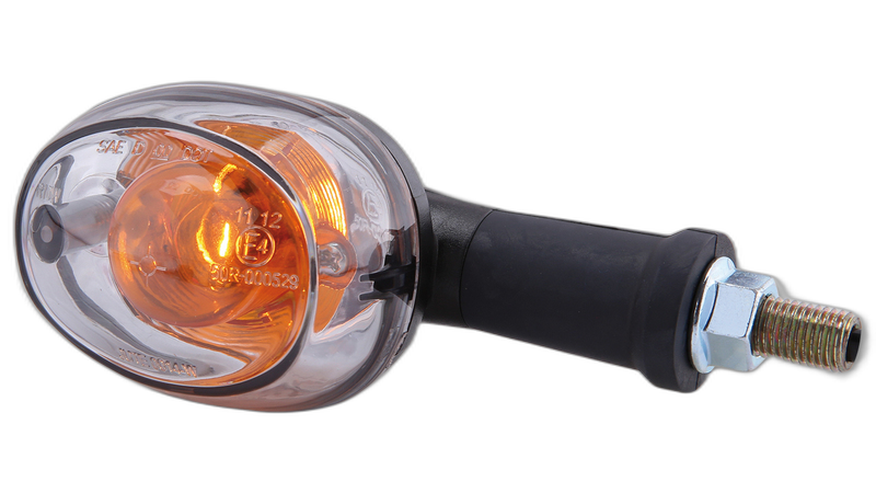 smart Oval Glühlampen Blinker Gehäuse Schwarz / Linse Klar, Vorn & Hinten