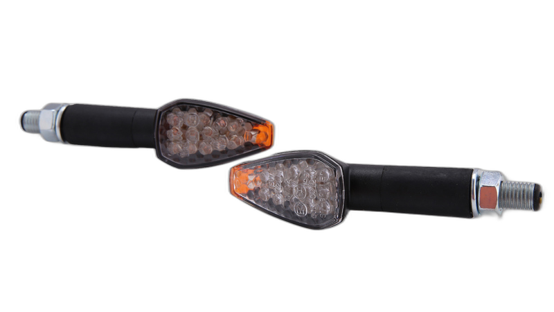 smart Peak LED Blinker Gehäuse Schwarz / Linse Klar, Vorn & Hinten