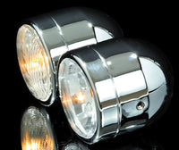 smart Set mit 2 Chromscheinwerfern, Fern- + Abblendlicht E-gepr.