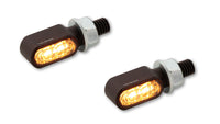 pro Little Bronx LED Blinker/Positionslicht Schwarz/Getönt 2in1, CNC, E-Geprüft