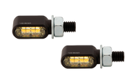 pro Little Bronx LED Blinker/Positionslicht Schwarz/Getönt 2in1, CNC, E-Geprüft