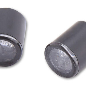 HIGHSIDER Pro Proton LED Blinker-Modul Gehäuse Schwarz / Linse Rauchgrau (Paar), Vorn & Hinten