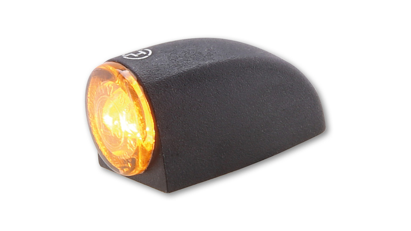 HIGHSIDER Pro Proton Three LED Blinker Gehäuse Schwarz / Linse Rauchgrau (Paar), Vorn & Hinten