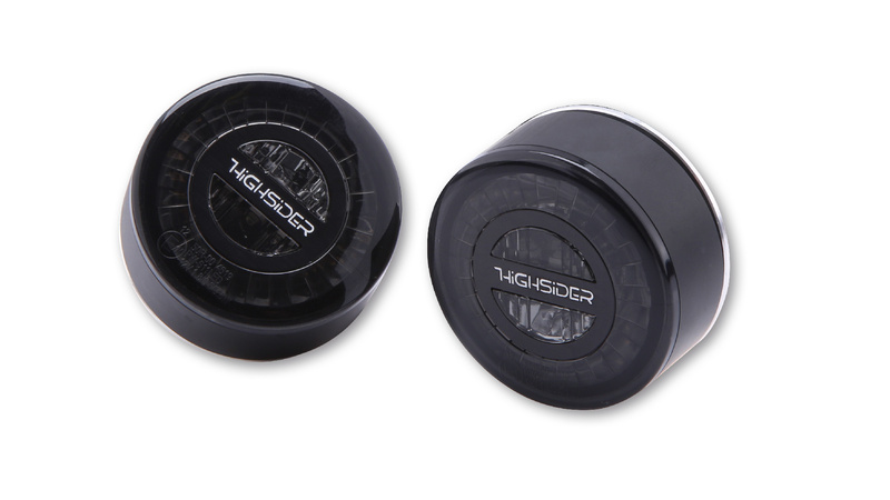 HIGHSIDER pro Rocket Module LED Rück-, Bremslicht, Blinker Schwarz/Getönt 3in1, E-Geprüft (Paar)