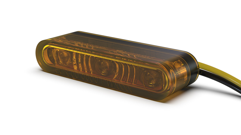 HIGHSIDER pro Star-MX1 Pro LED Indicator Gehäuse Schwarz / Linse Rauchgrau (Paar), Vorn & Hinten – Bild 2