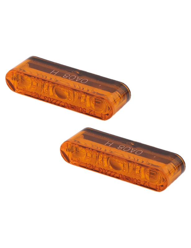 HIGHSIDER pro Star-MX1 Pro LED Indicator Gehäuse Schwarz / Linse Rauchgrau (Paar), Vorn & Hinten – Bild 4