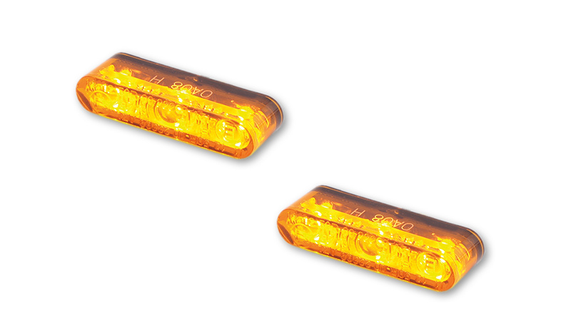 HIGHSIDER pro Star-MX1 Pro LED Indicator Gehäuse Schwarz / Linse Rauchgrau (Paar), Vorn & Hinten – Bild 6