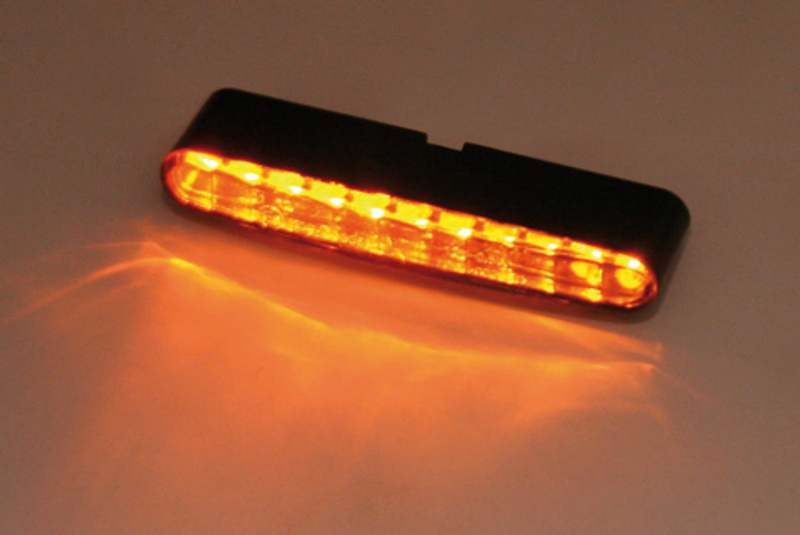 HIGHSIDER pro Stripe LED Indicator-Module Gehäuse Schwarz / Linse Klar (Paar), Vorn & Hinten