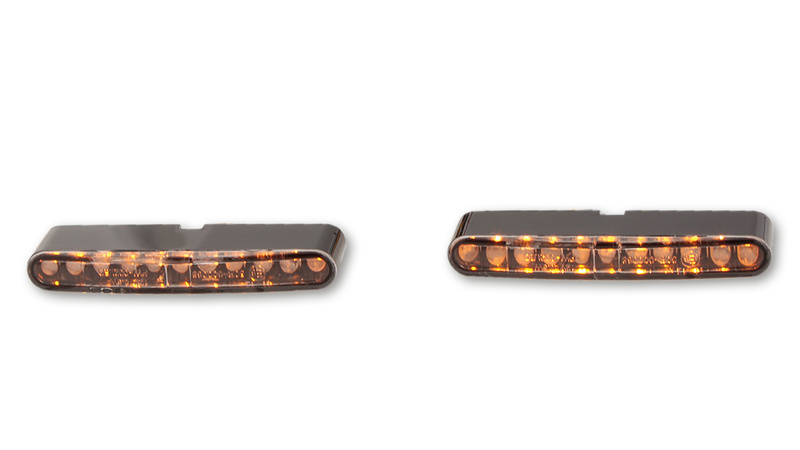 HIGHSIDER pro Stripe LED Indicator-Module Gehäuse Schwarz / Linse Klar (Paar), Vorn & Hinten – Bild 4