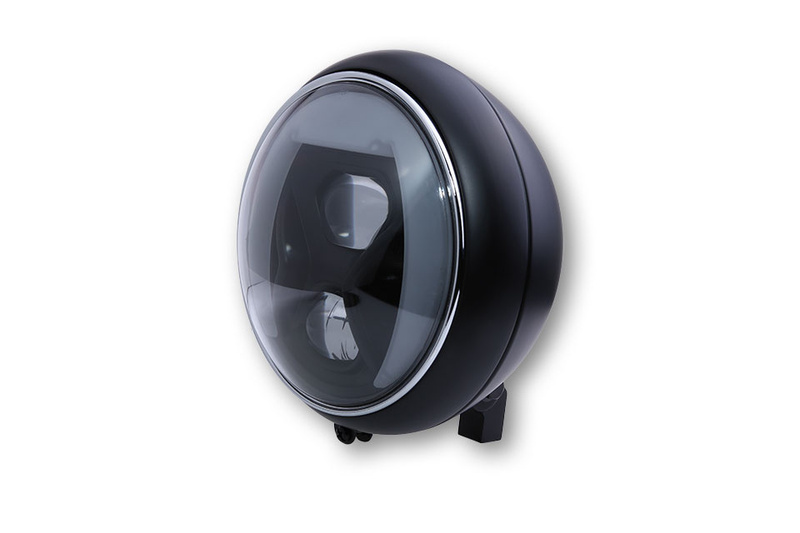 HIGHSIDER pro 7 Zoll Scheinwerfer Yuma 2 Typ 8 LED Schwarz Mit TFL, Kurvenlicht, E-Geprüft (1Stck)