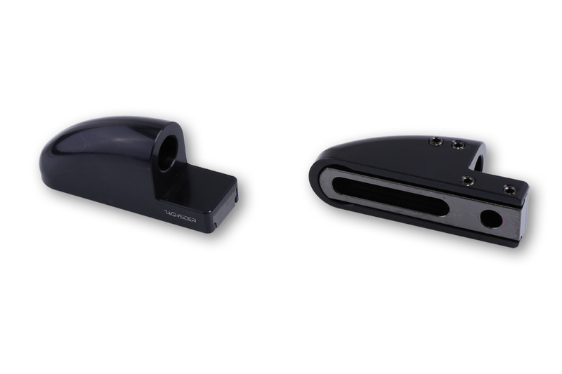 HIGHSIDER pro FB-1 Spiegeladapter CNC, Für Verkleidungsspiegel, lang, Set