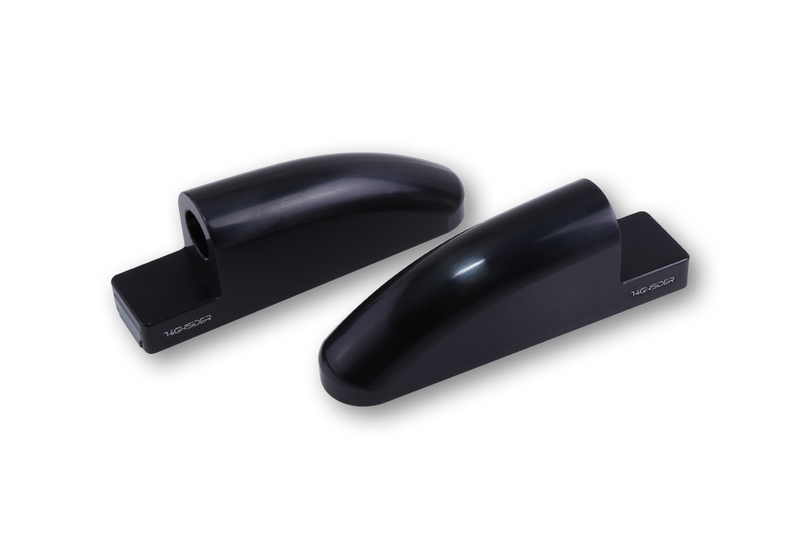 HIGHSIDER pro FB-1 Spiegeladapter CNC, Für Verkleidungsspiegel, lang, Set – Bild 2