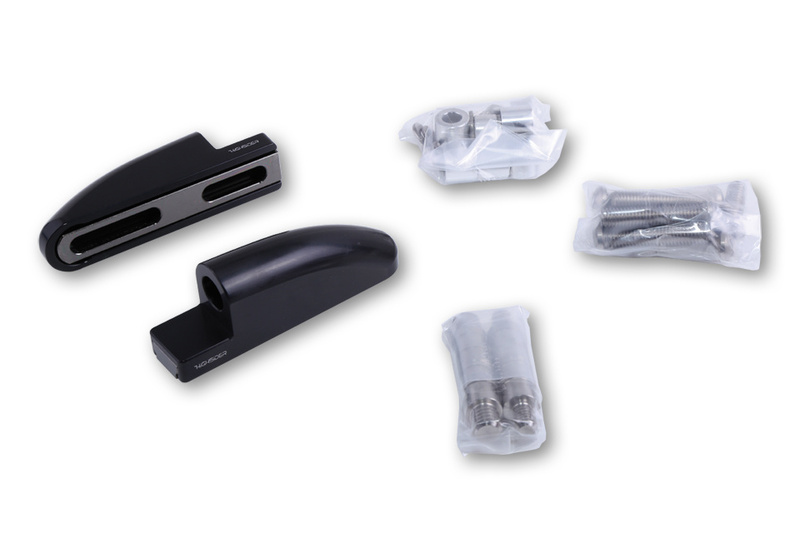 HIGHSIDER pro FB-1 Spiegeladapter CNC, Für Verkleidungsspiegel, lang, Set – Bild 5