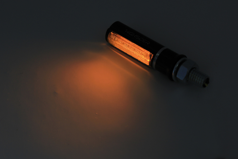 HIGHSIDER Pro Conero LED Blinker Gehäuse Schwarz / Linse Rauchgrau (Paar), Vorn & Hinten – Bild 4