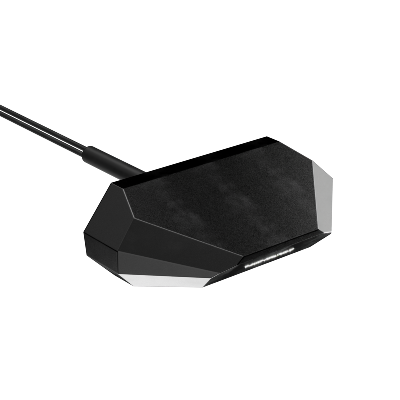 HIGHSIDER pro Split-XL LED Kennzeichenbeleuchtung Schwarz/Transparent SMD