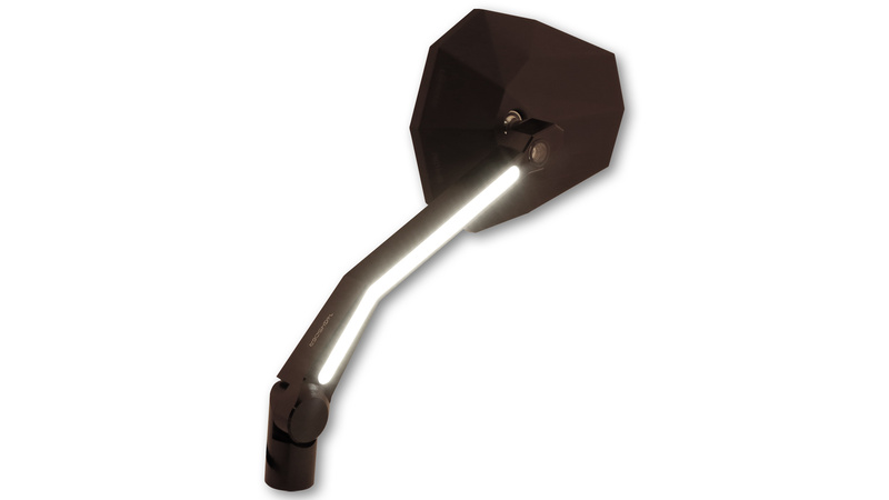 HIGHSIDER pro Spiegel Stealth -X4 Schwarz Mit LED Blinker/Positionslicht (Paar) – Bild 5