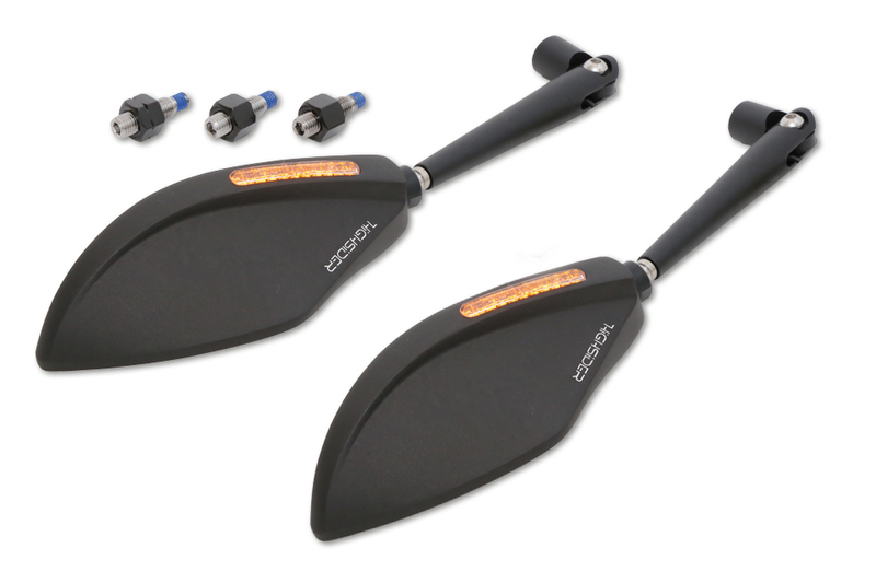 HIGHSIDER pro Spiegel Torezzo Schwarz Mit LED Blinker (Paar) – Bild 4