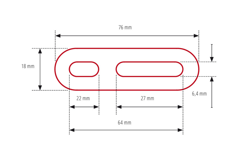HIGHSIDER pro Spiegeladapter Universal, Für Verkleidungsspiegel, lang (Paar) – Bild 4