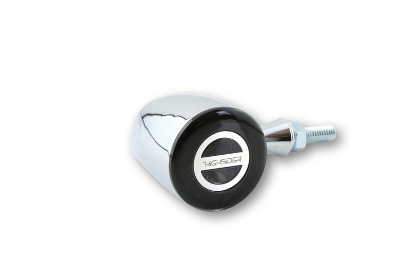 HIGHSIDER pro Rocket Classic LED Indicator Gehäuse Chrom / Linse Rauchgrau (Paar), Vorn & Hinten – Bild 4