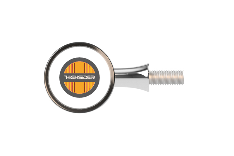 HIGHSIDER pro Rocket Bullet LED Blinker/Positionslicht Chrom/Getönt 2in1, E-Geprüft (Paar) – Bild 2