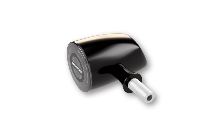 HIGHSIDER pro Rocket Classic LED Rück-, Bremslicht, Blinker Chrom/Getönt 3in1, E-Geprüft (Paar)