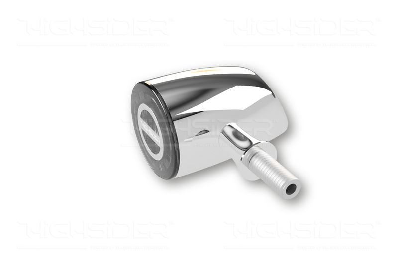 HIGHSIDER pro Rocket Classic LED Rück-, Bremslicht, Blinker Chrom/Getönt 3in1, E-Geprüft (Paar) – Bild 2