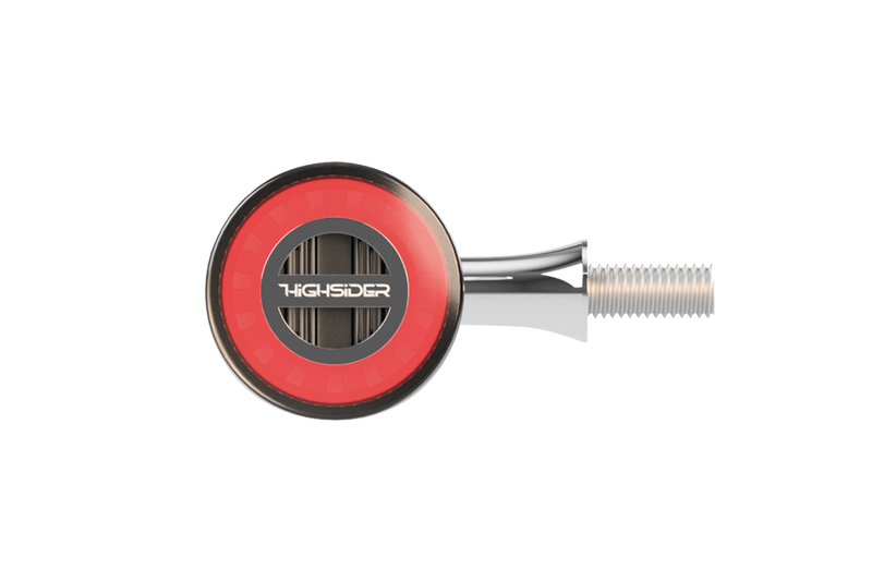 HIGHSIDER pro Rocket Classic LED Rück-, Bremslicht, Blinker Chrom/Getönt 3in1, E-Geprüft (Paar) – Bild 3