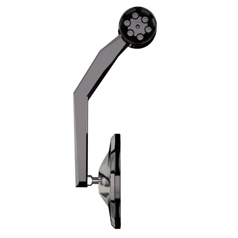 HIGHSIDER pro Lenkerendenspiegel Victory-RIM Schwarz Mit LED Blinker (1Stck.) – Bild 4