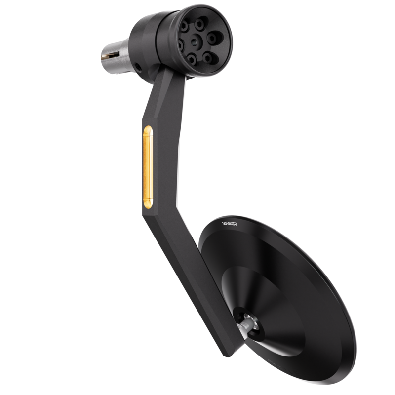 HIGHSIDER pro Lenkerendenspiegel Montana-RIM Schwarz Mit LED Blinker (1Stck.) – Bild 7