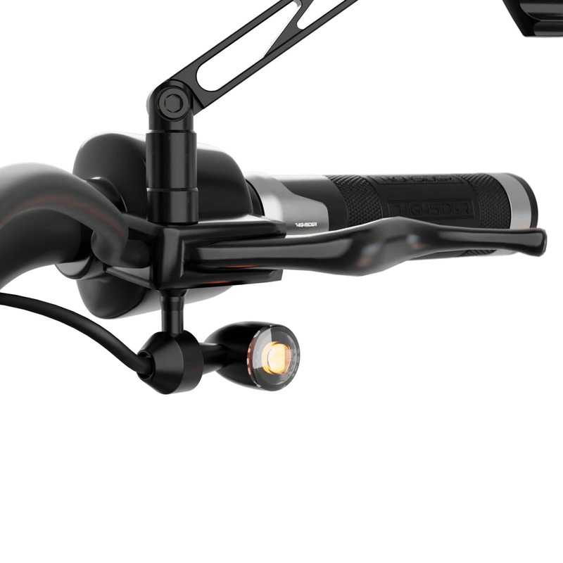 HIGHSIDER pro Blinkeradapter Schwarz Für Harley Davidson, vorne (Paar) – Bild 9