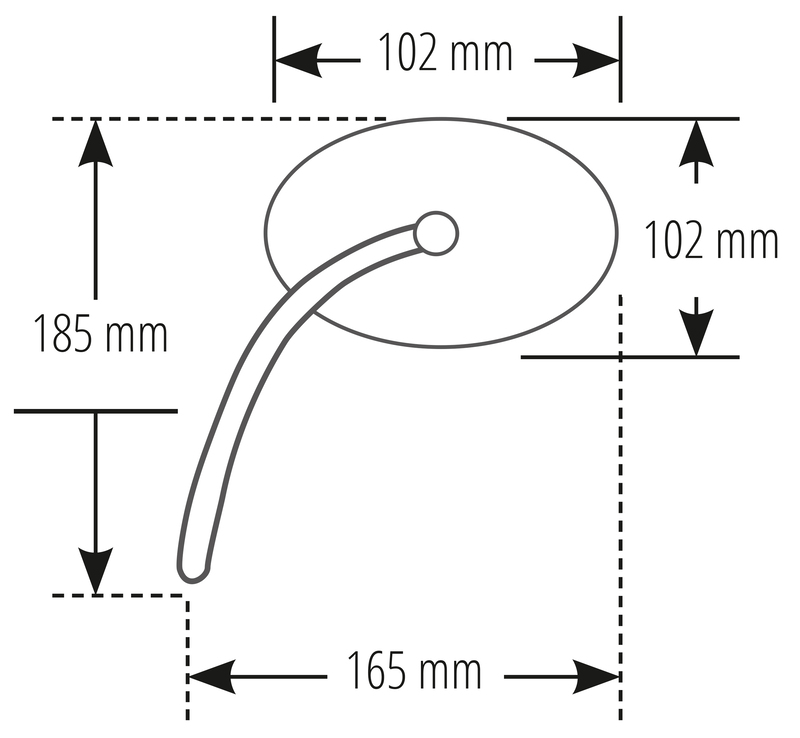 HIGHSIDER pro Lenkerspiegel Montana-XL Schwarz (1Stck.) – Bild 6