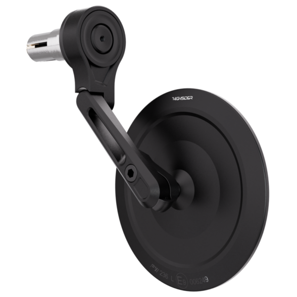 Specchio -HIGHSIDER Victory, Fissaggio All'estremità Del Manubrio- Nero - Foto 9