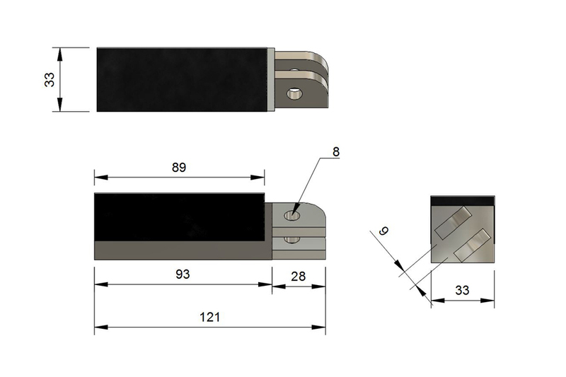 HIGHSIDER pro Fußrasten Silber Für Yamaha (Paar) – Bild 3