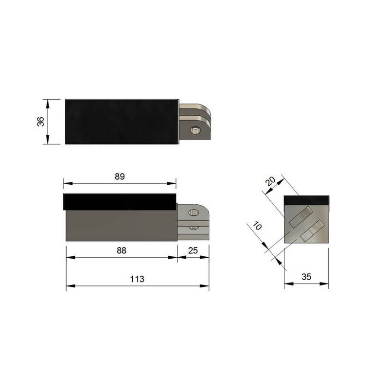 HIGHSIDER pro Fußrasten Silber Für Honda (Paar) – Bild 3