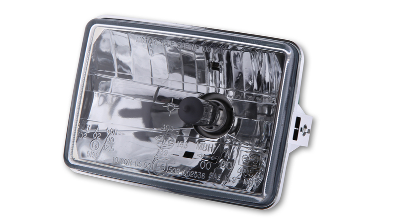 HIGHSIDER smart Einsatz H4 130 x 90mm, Klarglas 12V 60/55W, Standlicht, E-geprüft (1Stck)