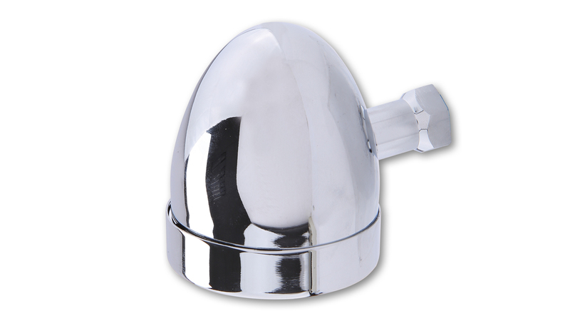 HIGHSIDER Smart Bullet Flat Glühlampen Blinker Gehäuse Chrom / Linse Orange (Stück), Vorn & Hinten – Bild 5