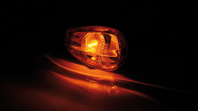 HIGHSIDER Smart Little Duke Glühlampen Mini-Blinker Gehäuse Schwarz / Linse Orange (Paar), Vorn & Hinten – Bild 6