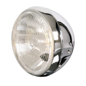 HIGHSIDER smart 7 Zoll Scheinwerfer British Style Chrom E-Geprüft (1Stck)